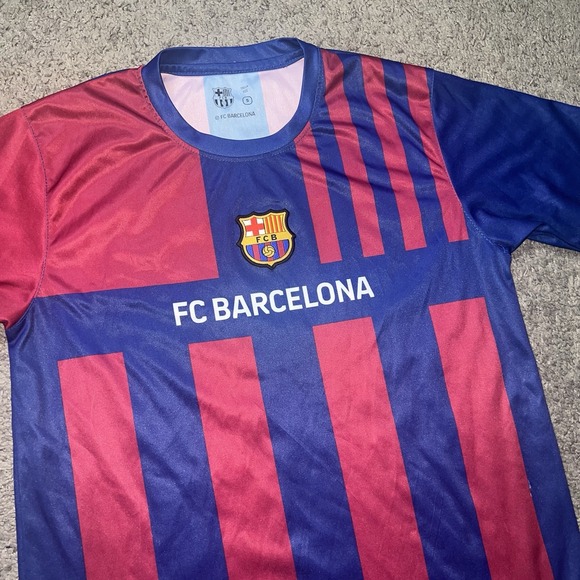FC Barcelona Tee T Shirt Men Size S Small FCB Barca Short Sleeve Soccer Football - Picture 1 of 7